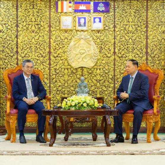 Courtesy visit to H.E. Chhay Rithisen, Minister of Rural Development
