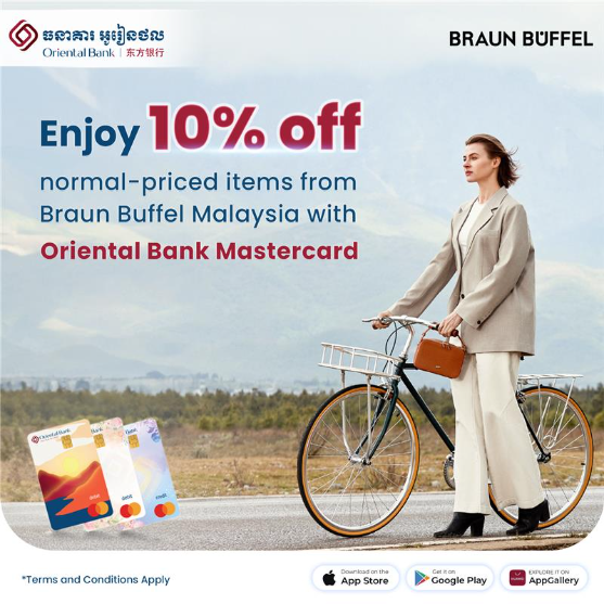 Enjoy 10% off normal-priced items from Braun Buffel Malaysia