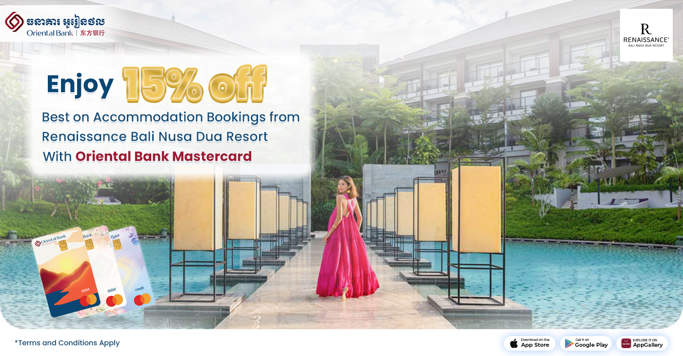 15% off Best on Accommodation Bookings from Renaissance Bali Nusa Dua Resort